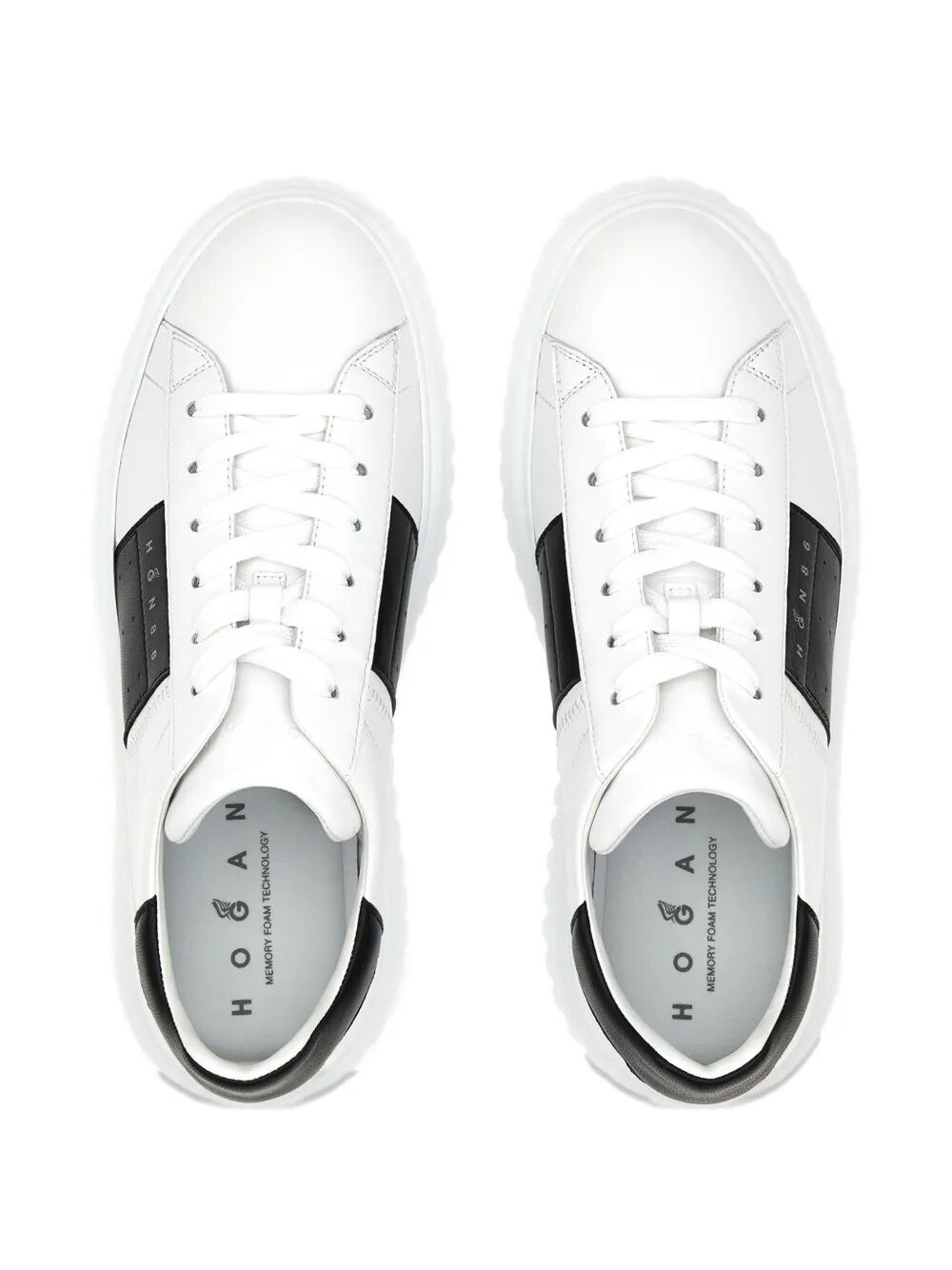 H-STRIPES NAPPA LEATHER SNEAKERS 
