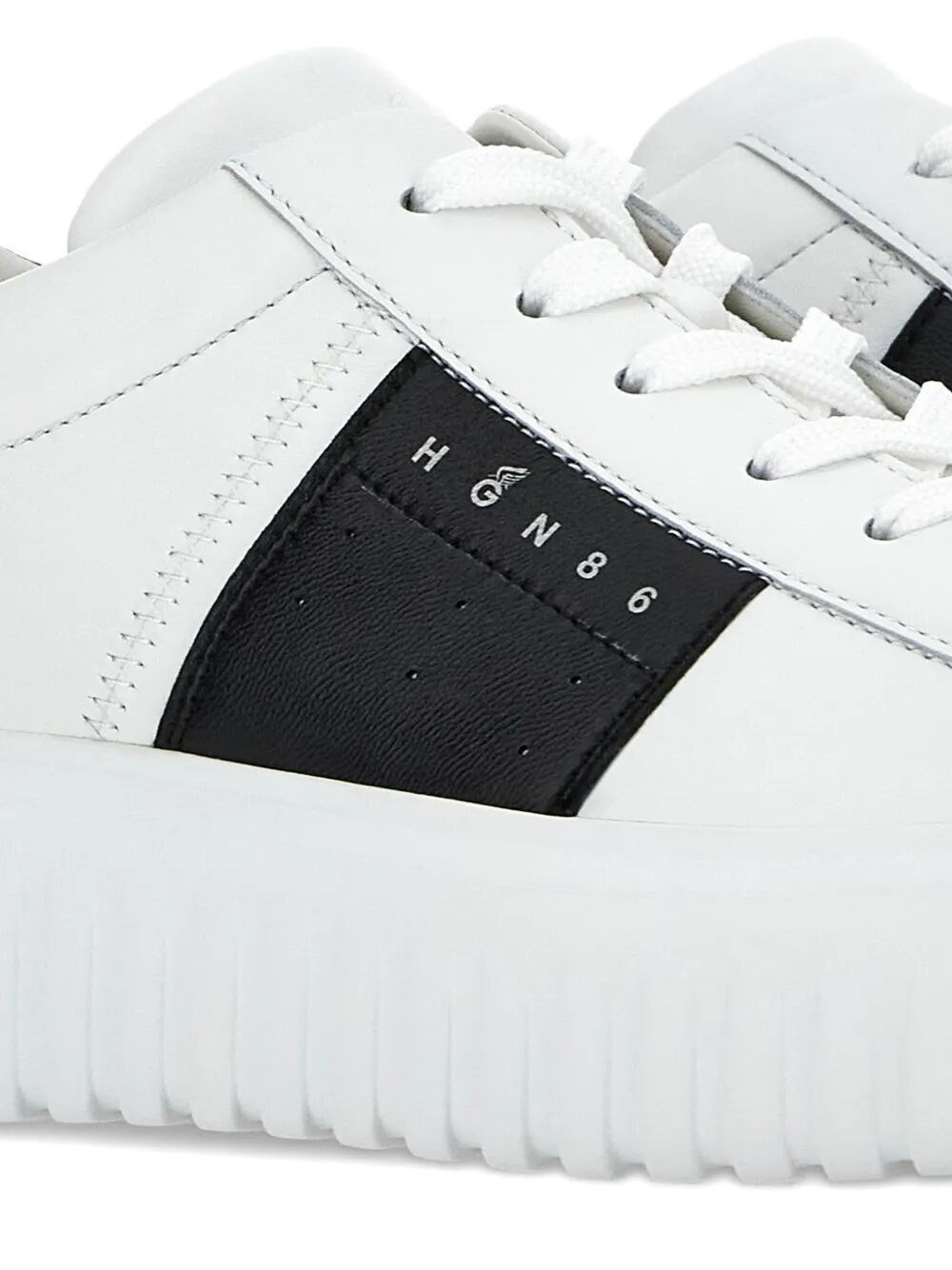 H-STRIPES NAPPA LEATHER SNEAKERS 