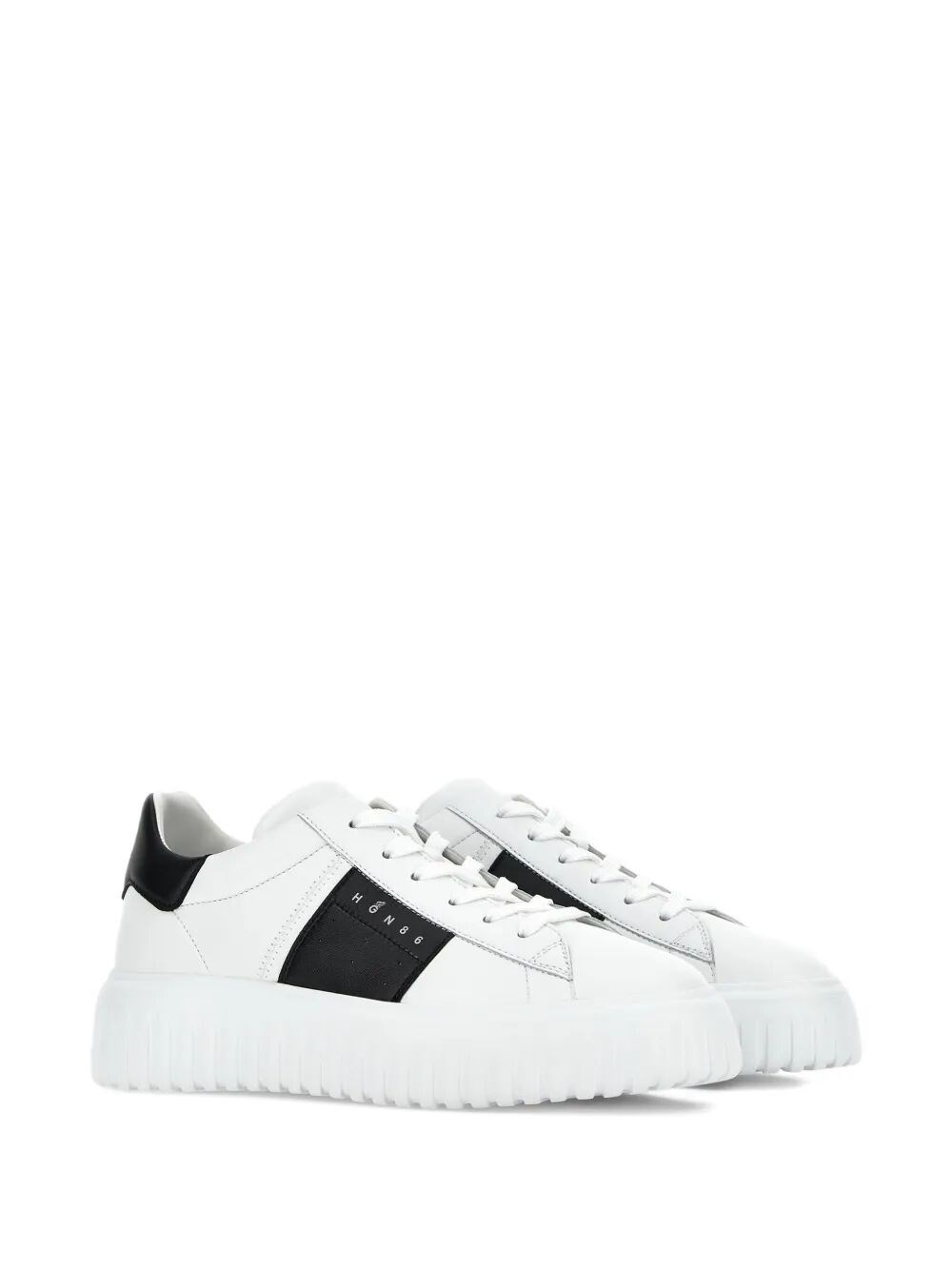H-STRIPES NAPPA LEATHER SNEAKERS 