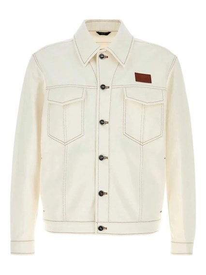 ジャケット FENDI FF CHAMBRAY CROPPED JACKET Fendi FF Chambray Zipped Cropped Jacket – Cettire