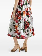 ワンピース DOLCE & GABBANA ABITO SMANICATO IN POPELINE STAMPA FIORI Dolce & Gabbana Abito smanicato in popeline a fiori