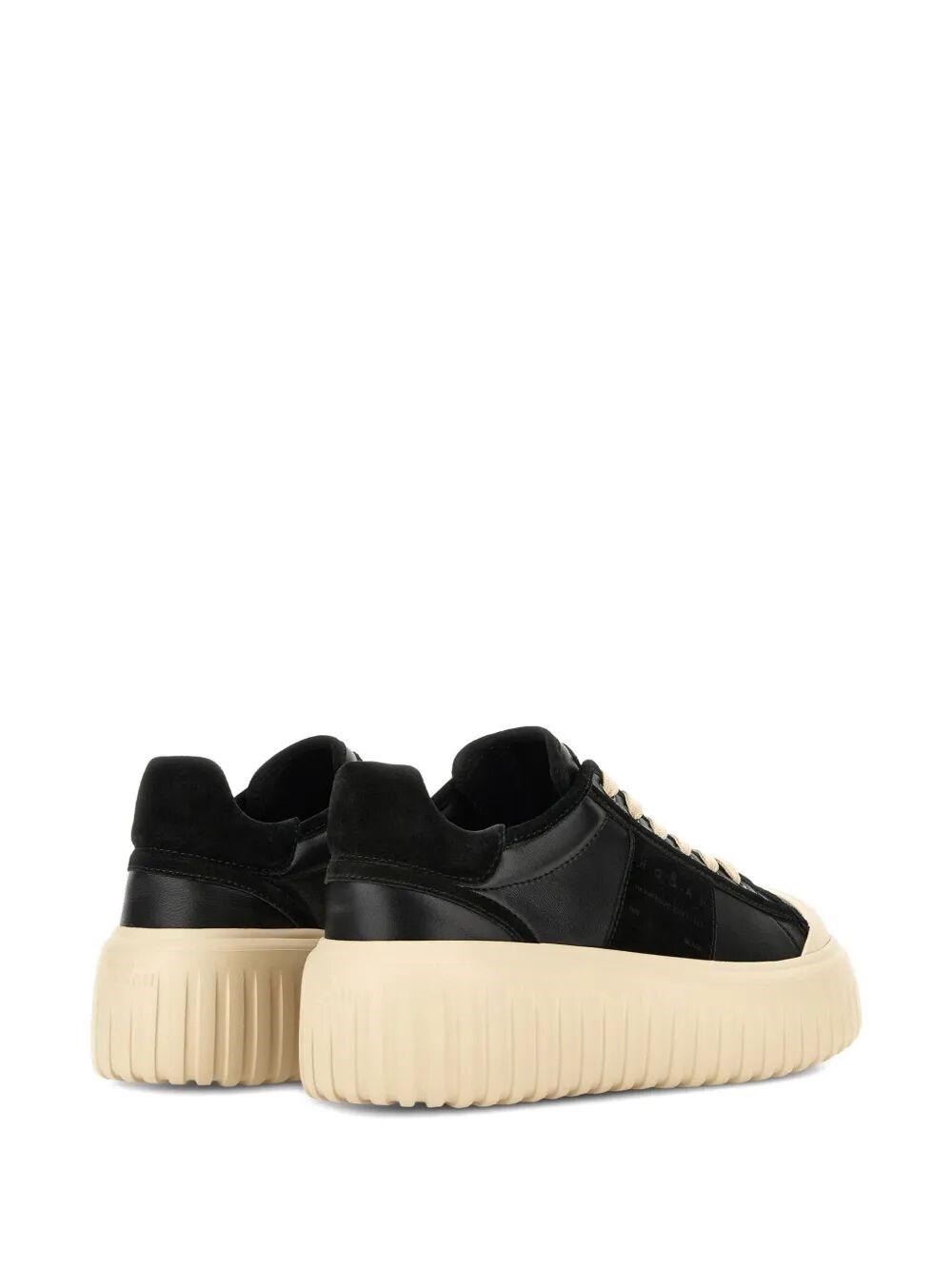 H-STRIPES NAPPA LEATHER AND SUEDE SNEAKERS