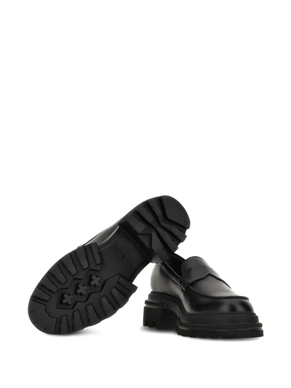 10-STOREY SMOOTH LEATHER AND WORKWEAR SOLE LOAFERS