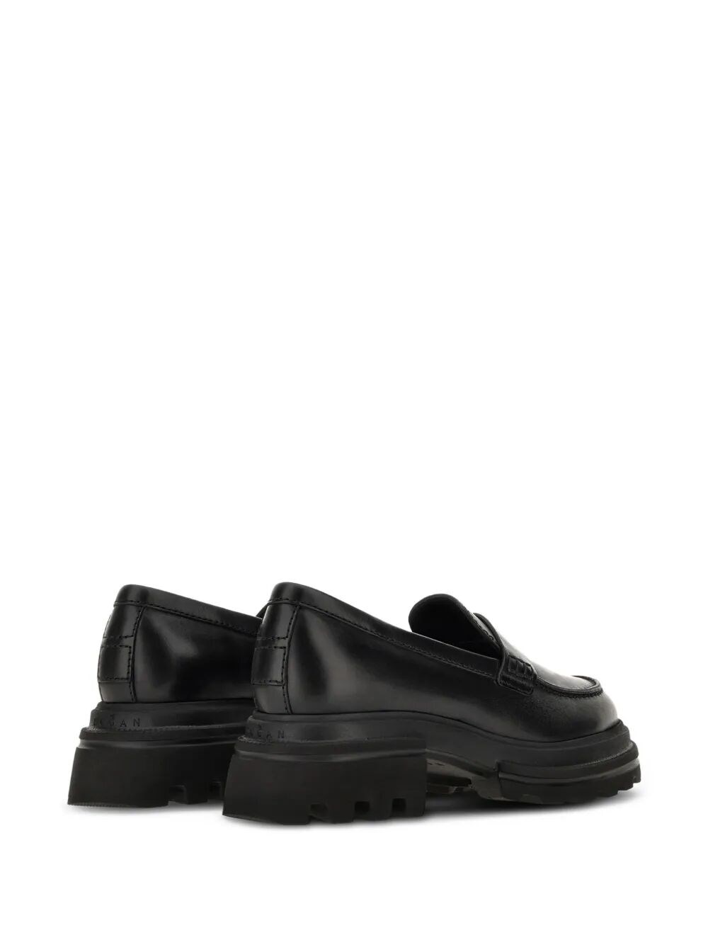 10-STOREY SMOOTH LEATHER AND WORKWEAR SOLE LOAFERS