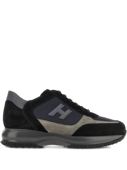 スニーカー HOGAN Hyperlight trainers in suede and fabric Men's luxury shoes - Hogan Hyperlight sneakers in navy blue