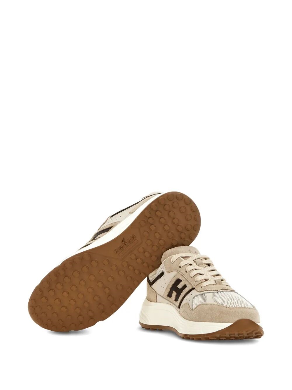 SUEDE, SMOOTH LEATHER AND MESH HYPERLIGHT SNEAKERS