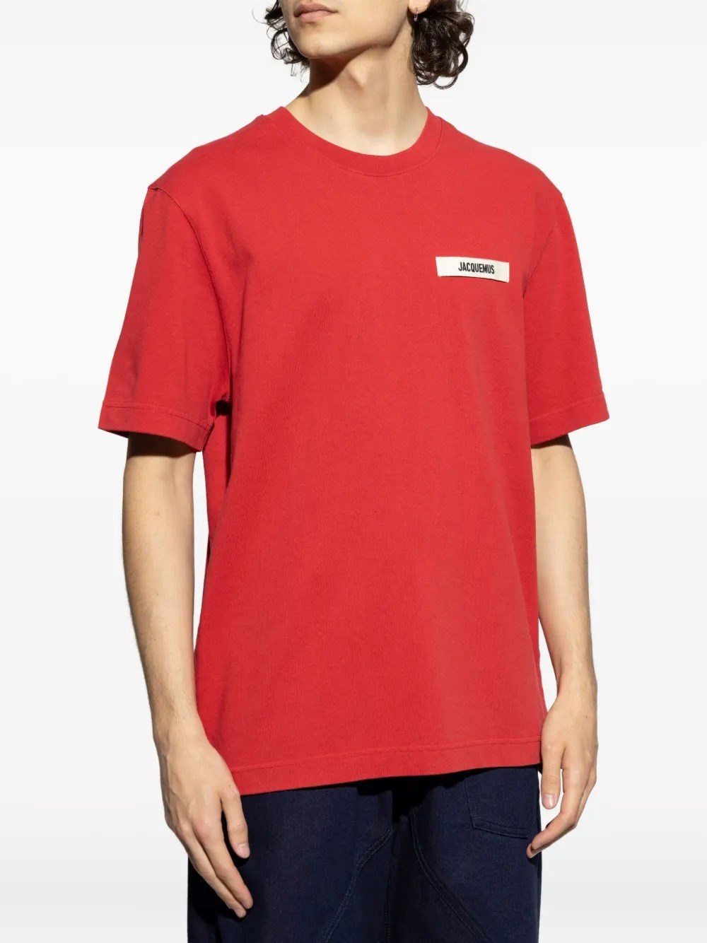 Tシャツ・カットソー JACQUEMUS LE TSHIRT GROS GRAIN ML (TSM00570AJ0 0226100) Jacquemus Le T-Shirt Gros Grain - POIZON