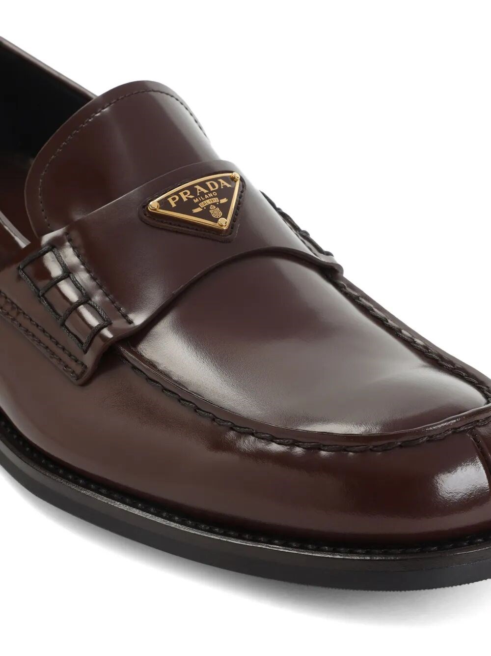 Prada Brushed leather loafers available on Monti Boutique - 68738