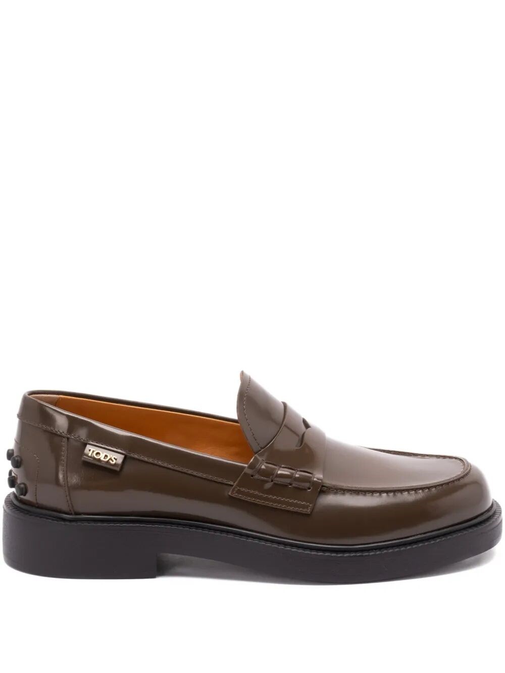 SHADED FINISHING LEATHER PENNY LOAFERS