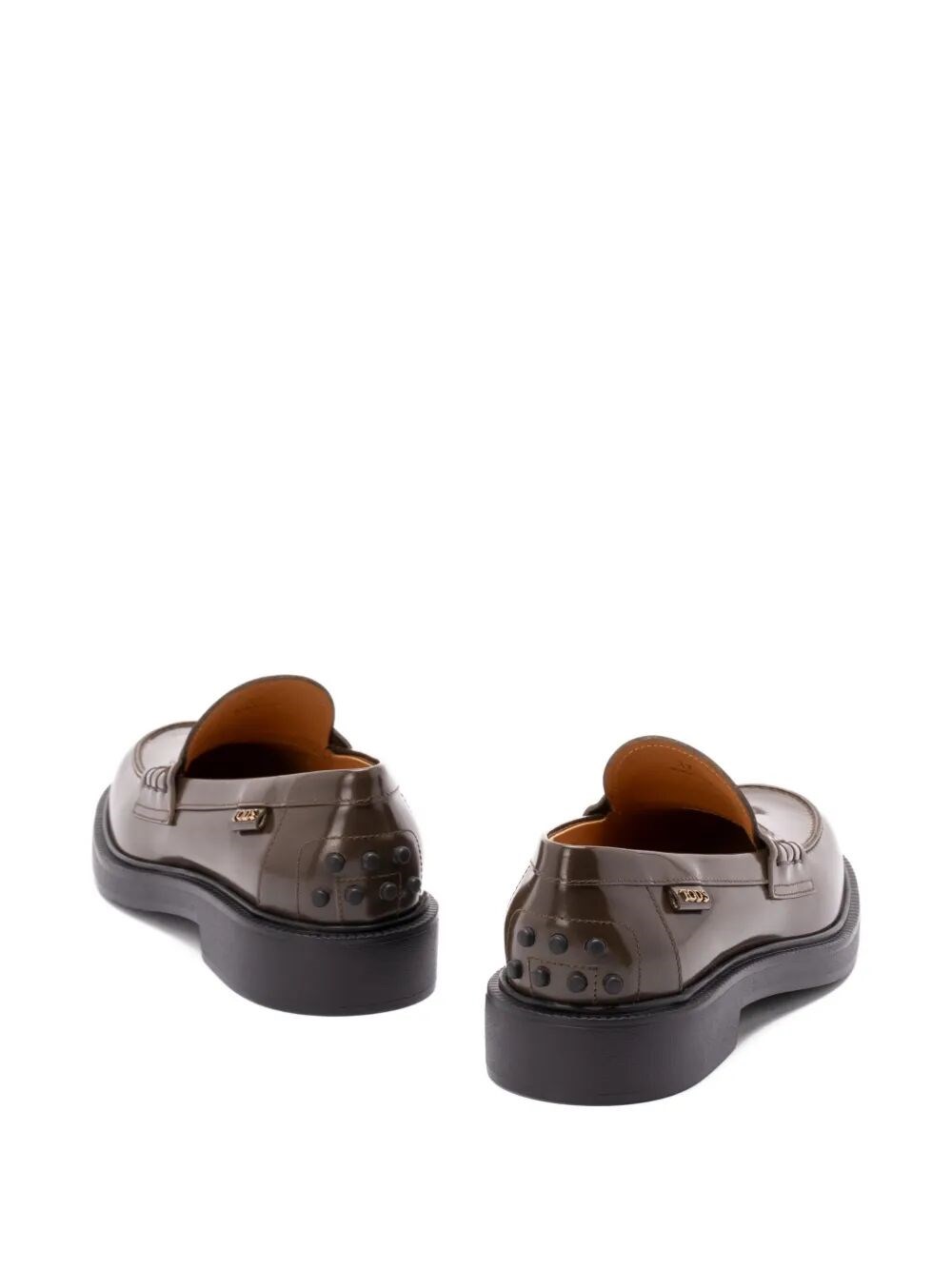 SHADED FINISHING LEATHER PENNY LOAFERS