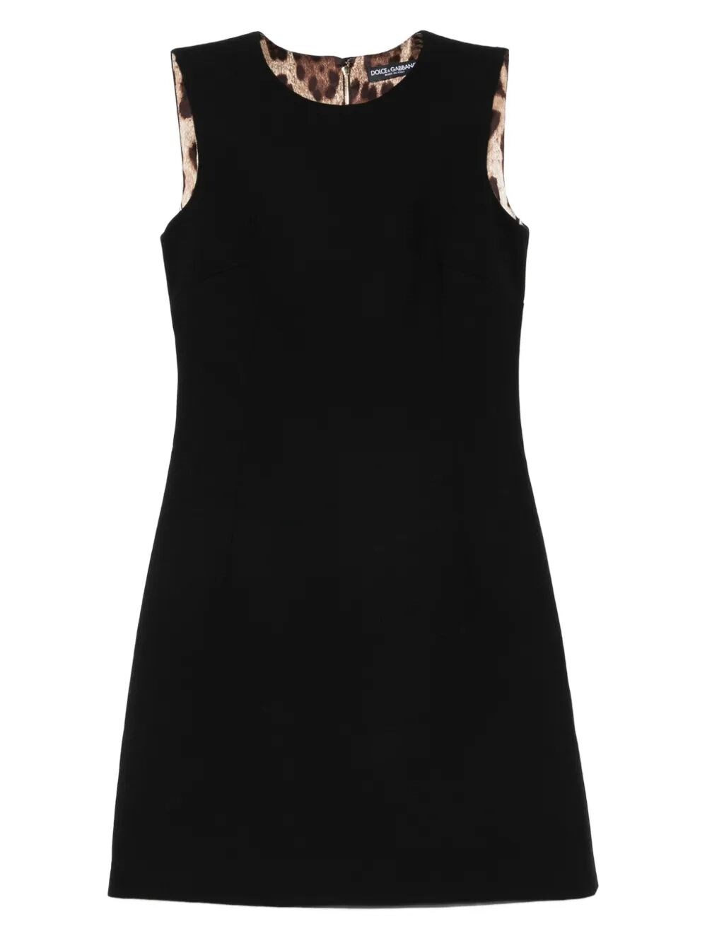 Dolce & Gabbana Leopard-print Lining Sleeveless Mini Dress