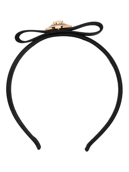 【FERRAGAMO】 BOW-EMBELLISHED LEATHER HEADBAND Ferragamo Bow-embellished leather headband available on