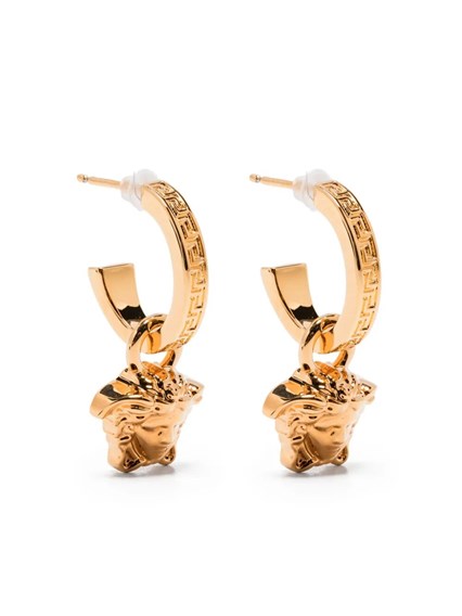 VERSACE｜JEWERLY (LA MEDUSA LOGO DROP EARRINGS (1002273 Versace La medusa logo drop earrings available on Monti