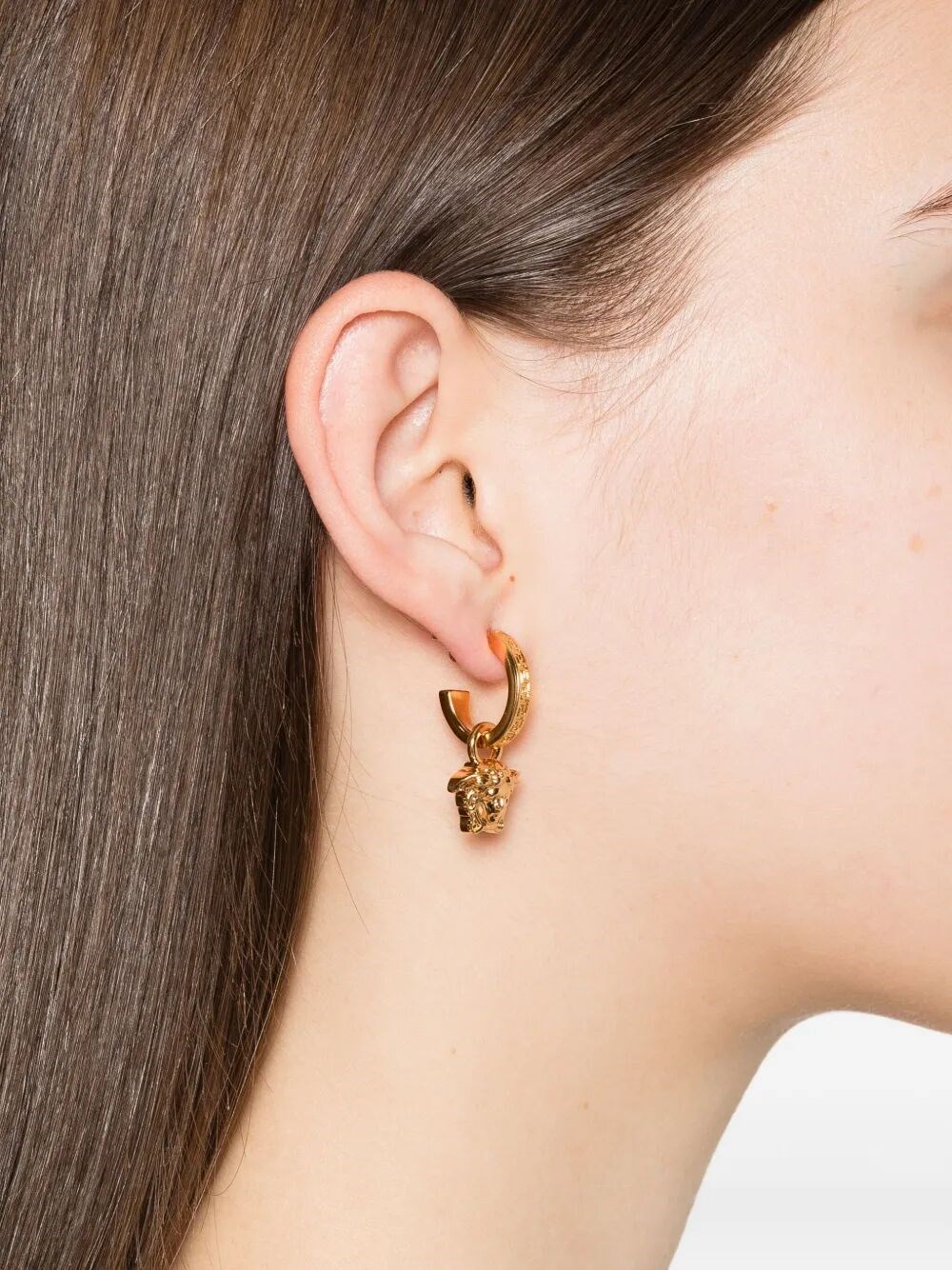 LA MEDUSA GRECA HOOP EARRINGS