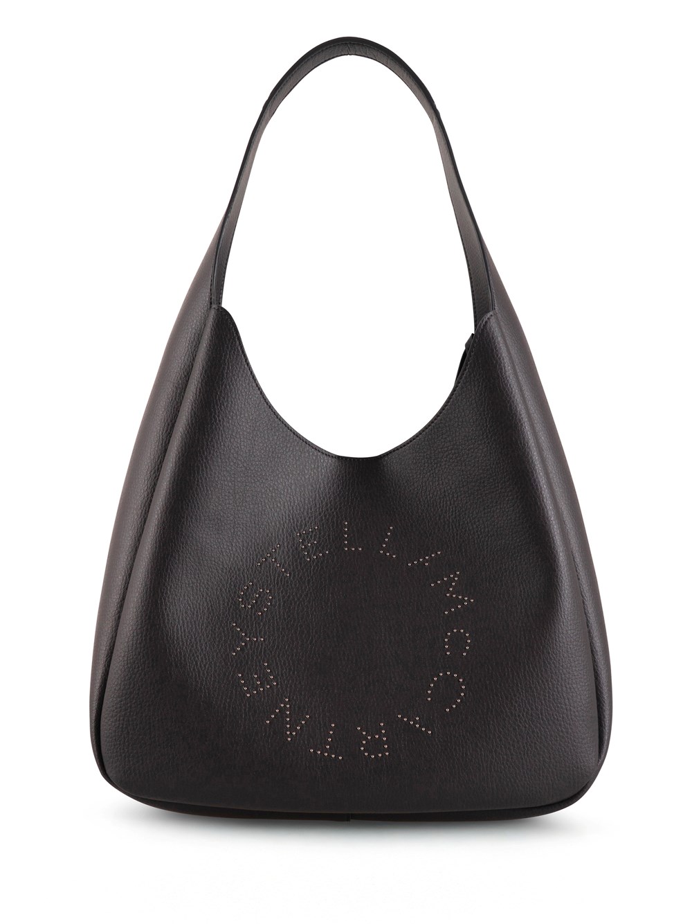 Stella Mccartney Logo Slouchy Hobo Tote Bag In Gray