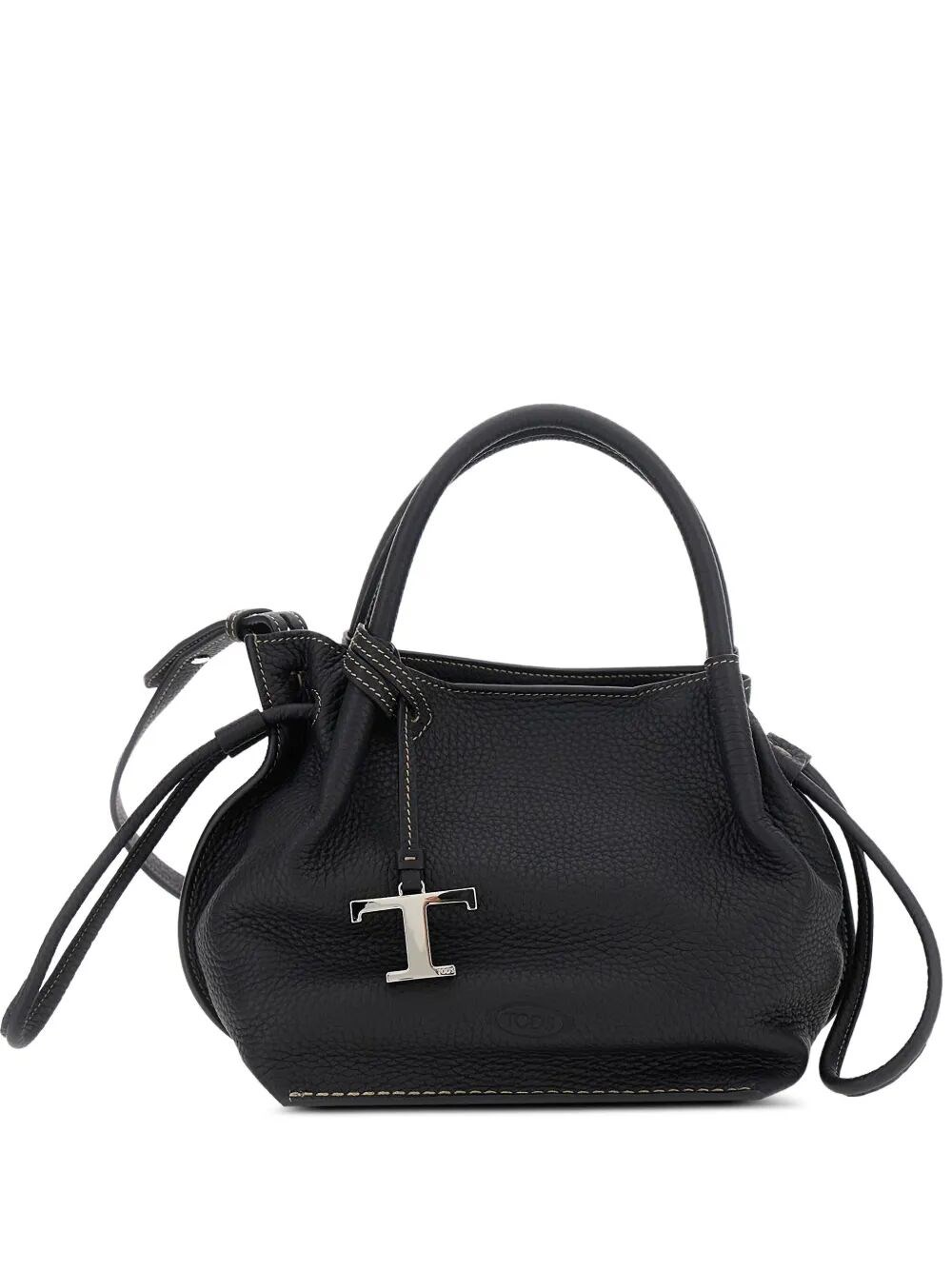 Tod's Leather Small Bucket Bag In Black