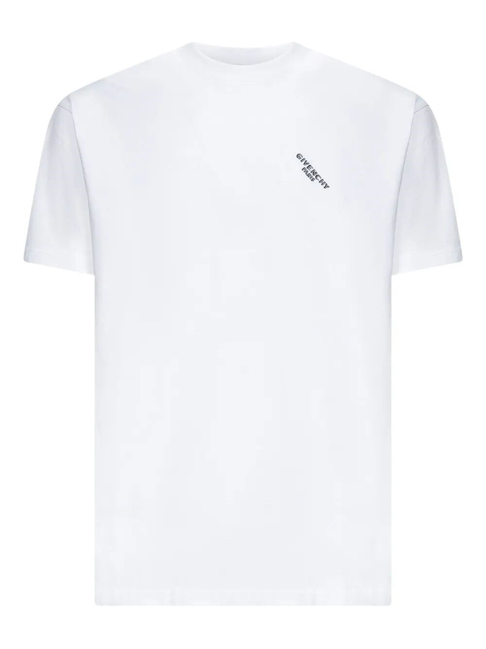 Givenchy Logo Print Regular Fit Cotton T-shirt In White