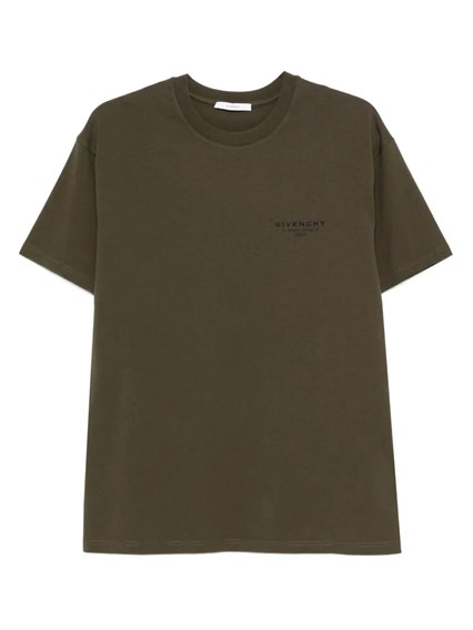 Givenchy Cotton t-shirt with givenchy stamp print available