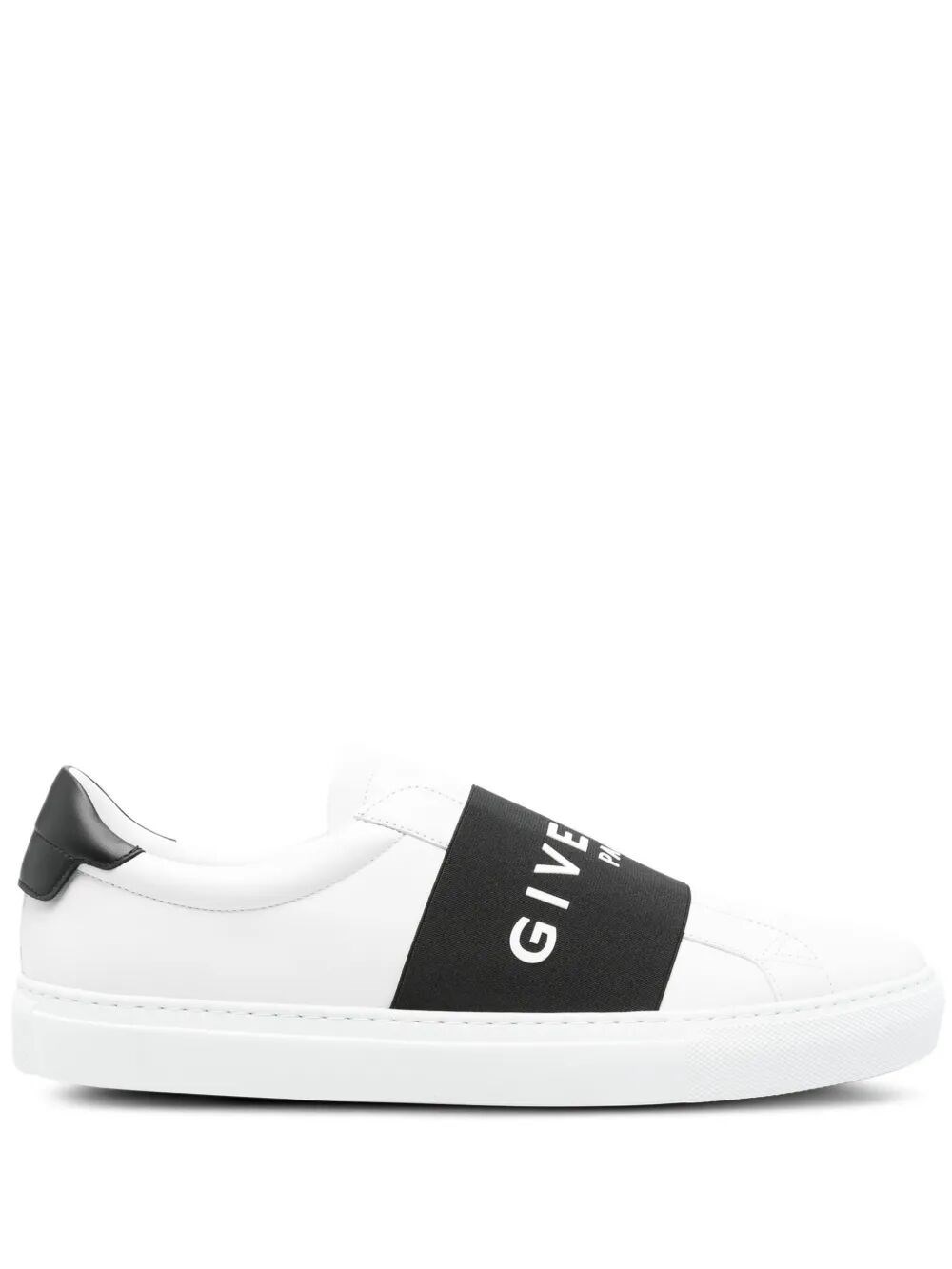 Givenchy Urban Street Sneakers In Leather With Elastic Band In White