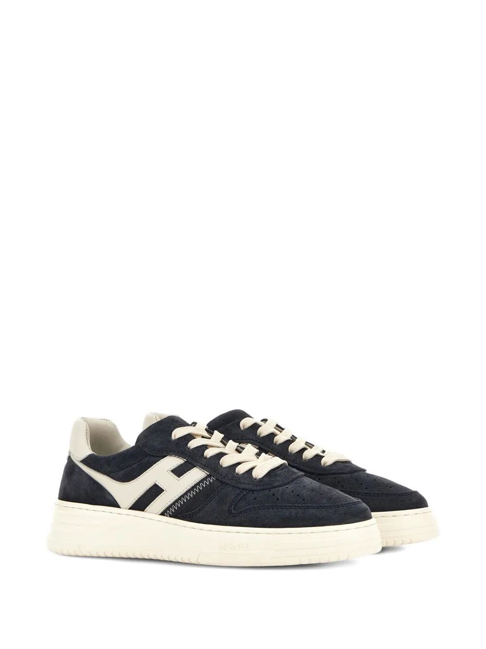 H630 SUEDE AND LEATHER SNEAKERS