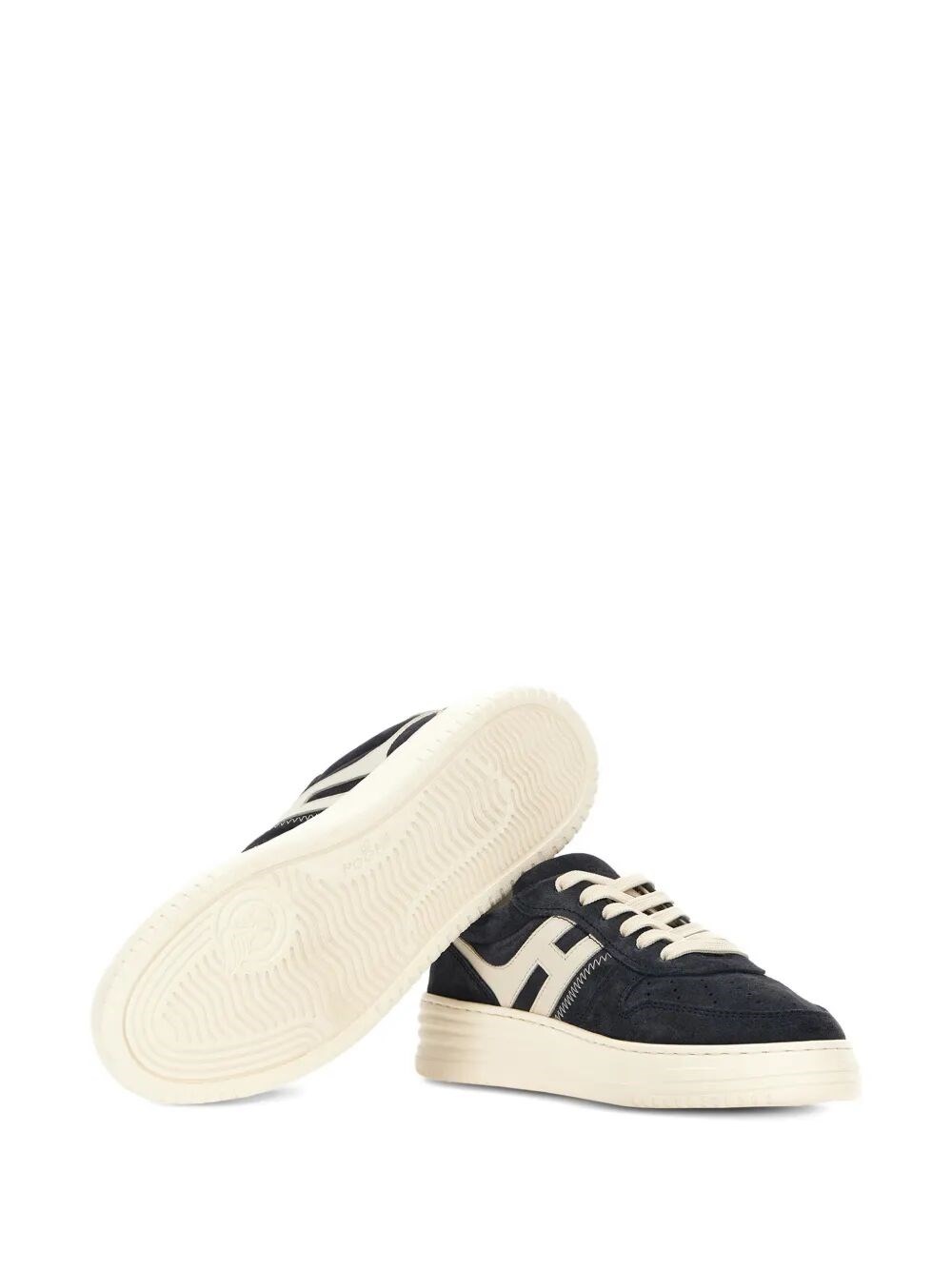 H630 SUEDE AND LEATHER SNEAKERS