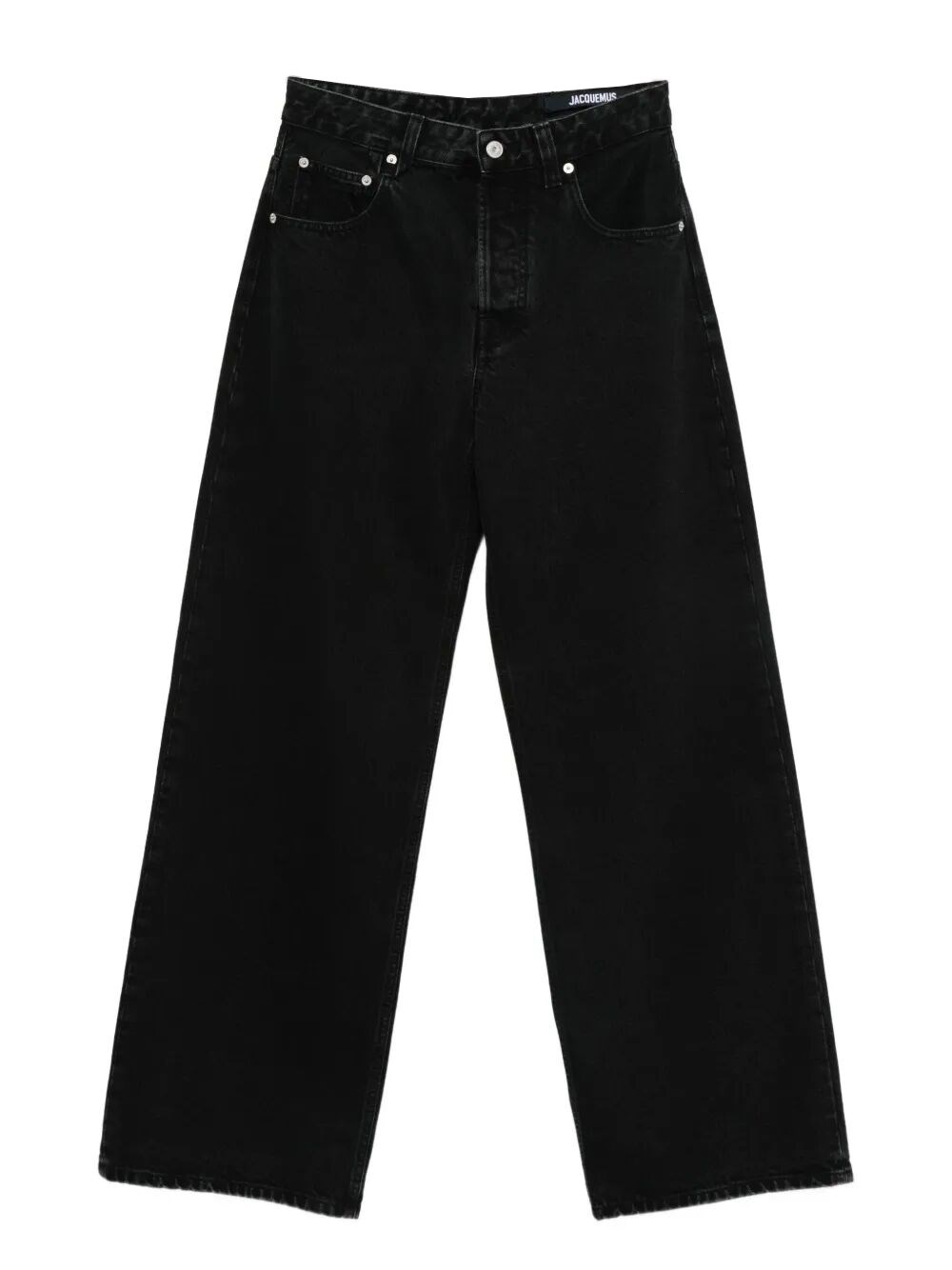 Jacquemus Le De-nimes Droit Jeans Women In Black
