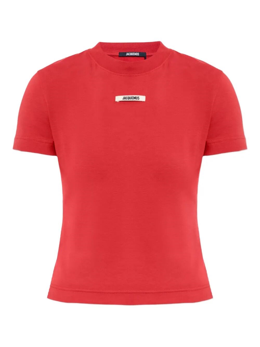 Jacquemus Le T-shirt Gros Grain In Red