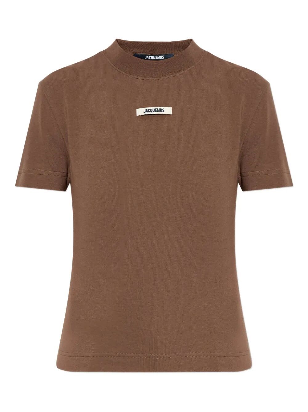 Jacquemus Le T-shirt Gros Grain In Brown
