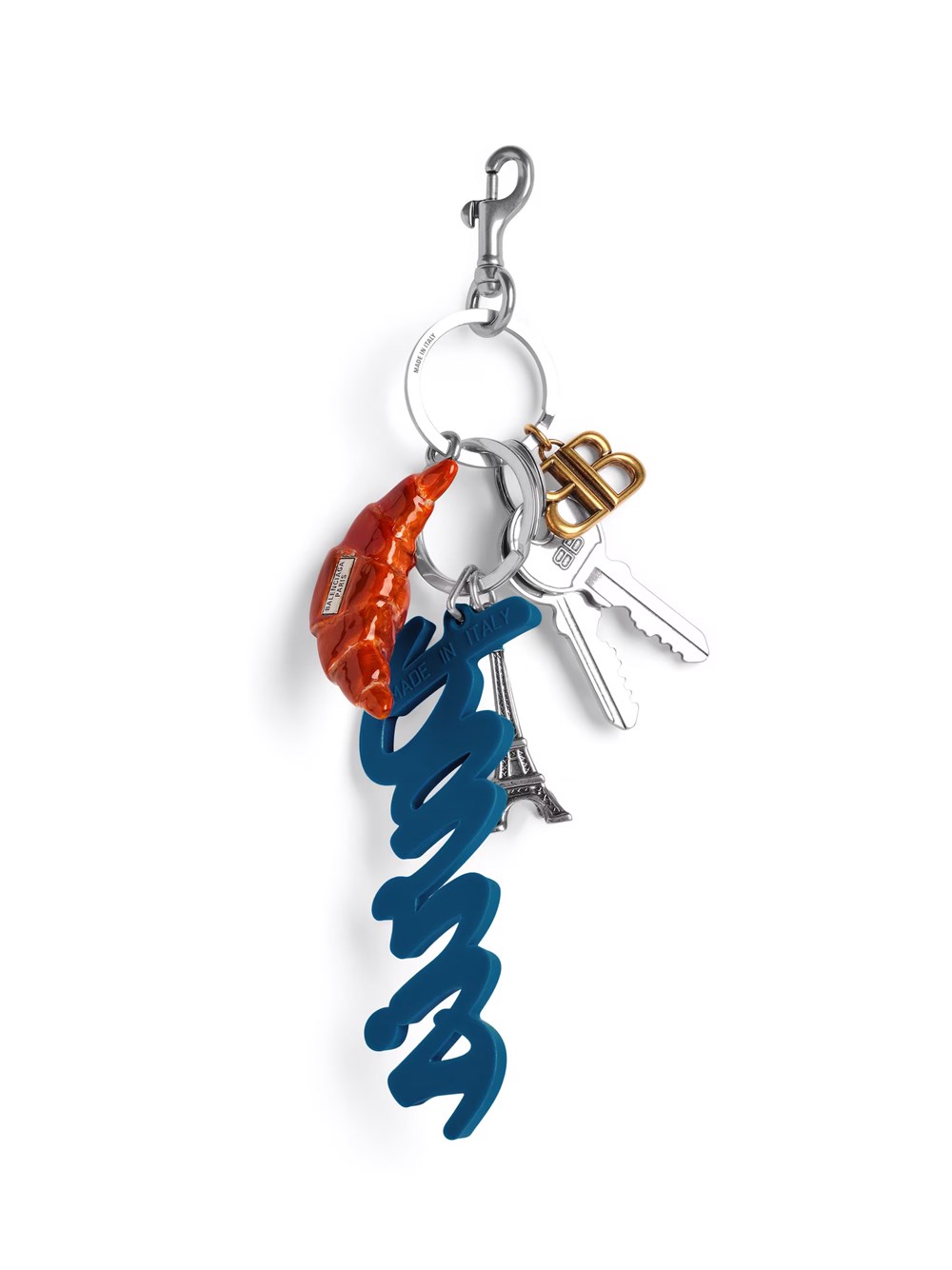 TOURIST PARIS CROISSANT CHARM/KEYCHAIN 