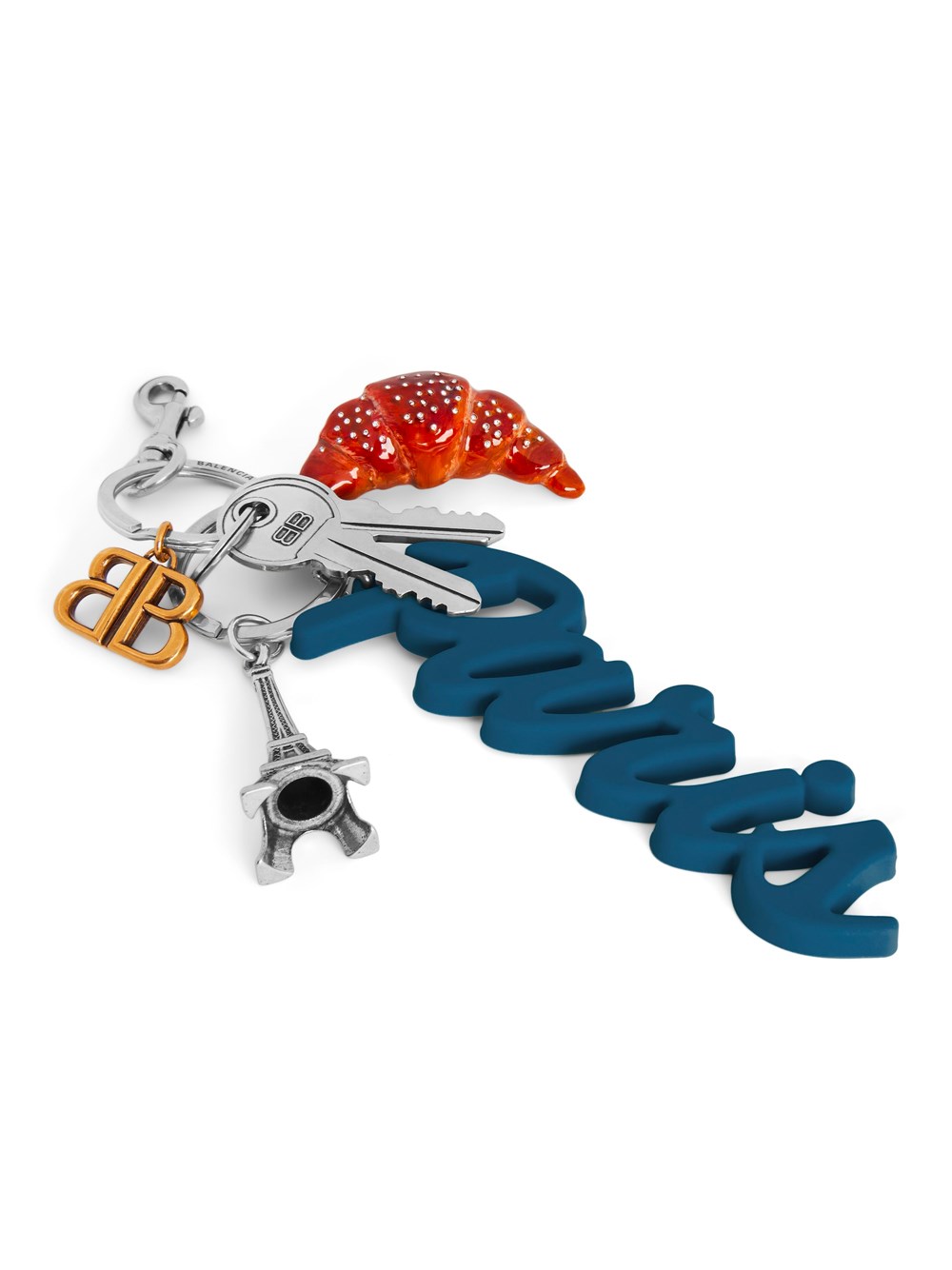 TOURIST PARIS CROISSANT CHARM/KEYCHAIN 