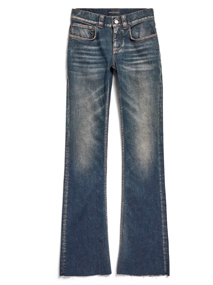 【Dolce & Gabbana】Loose denim jeans with pressed pleat Dolce & Gabbana Blue Loose Denim Jeans With Pressed Pleat