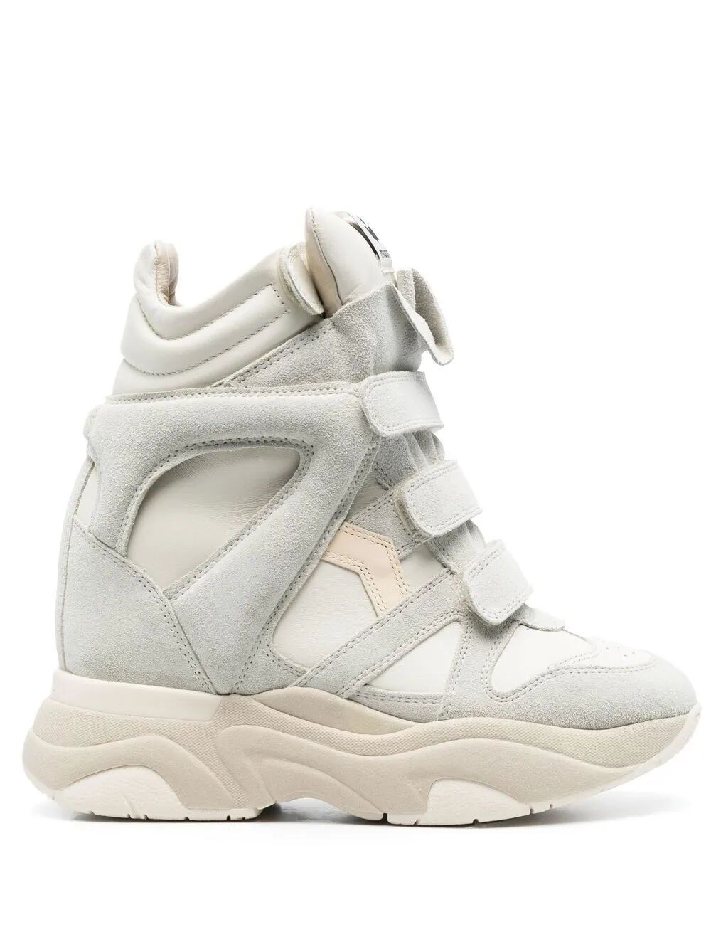 Isabel Marant Balskee High-top Wedge Sneakers In White