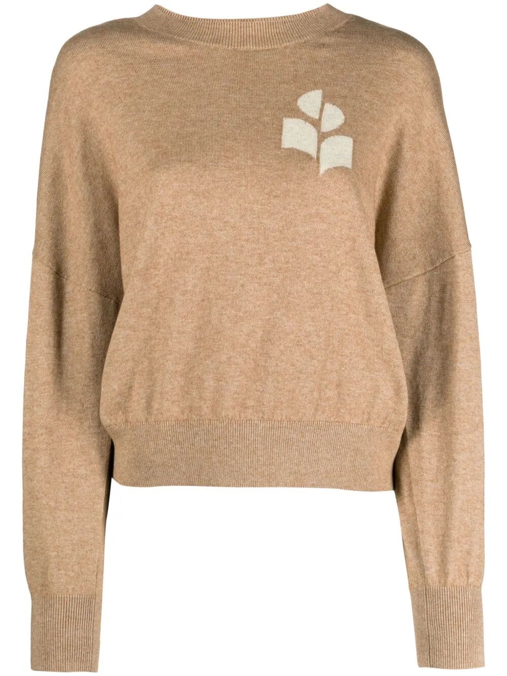 Isabel Marant Étoile Isabel Marant Etoile Marisans Sweater With Logo Intarsia In Nude