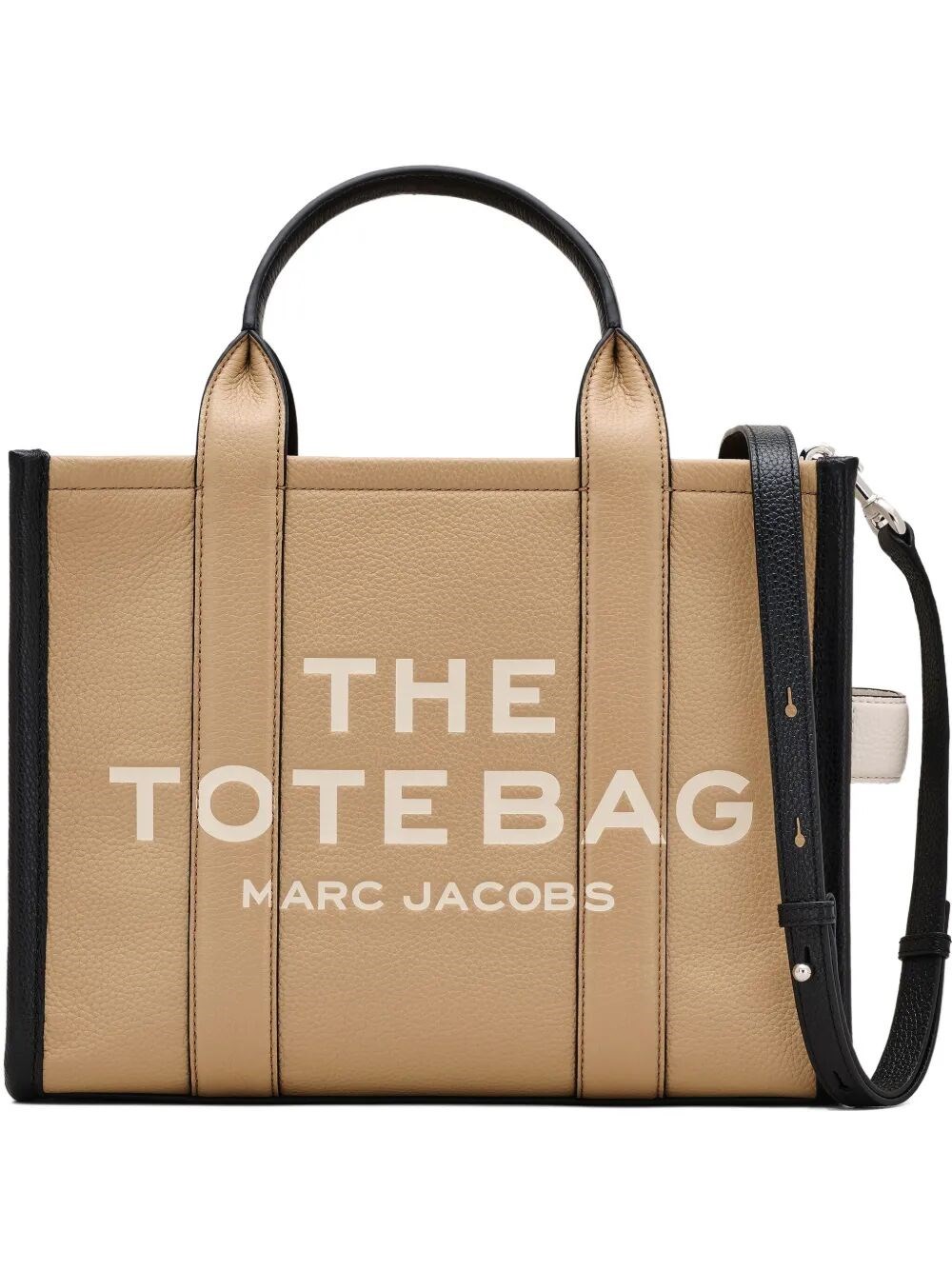 Marc Jacobs Medium Leather Tote Bag With Removable Strap In Brown