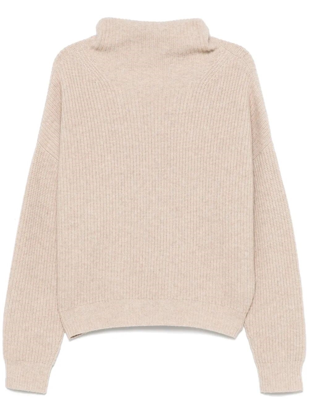 Isabel Marant Brooke Cashmere And Merinos Wool Sweater In Nude