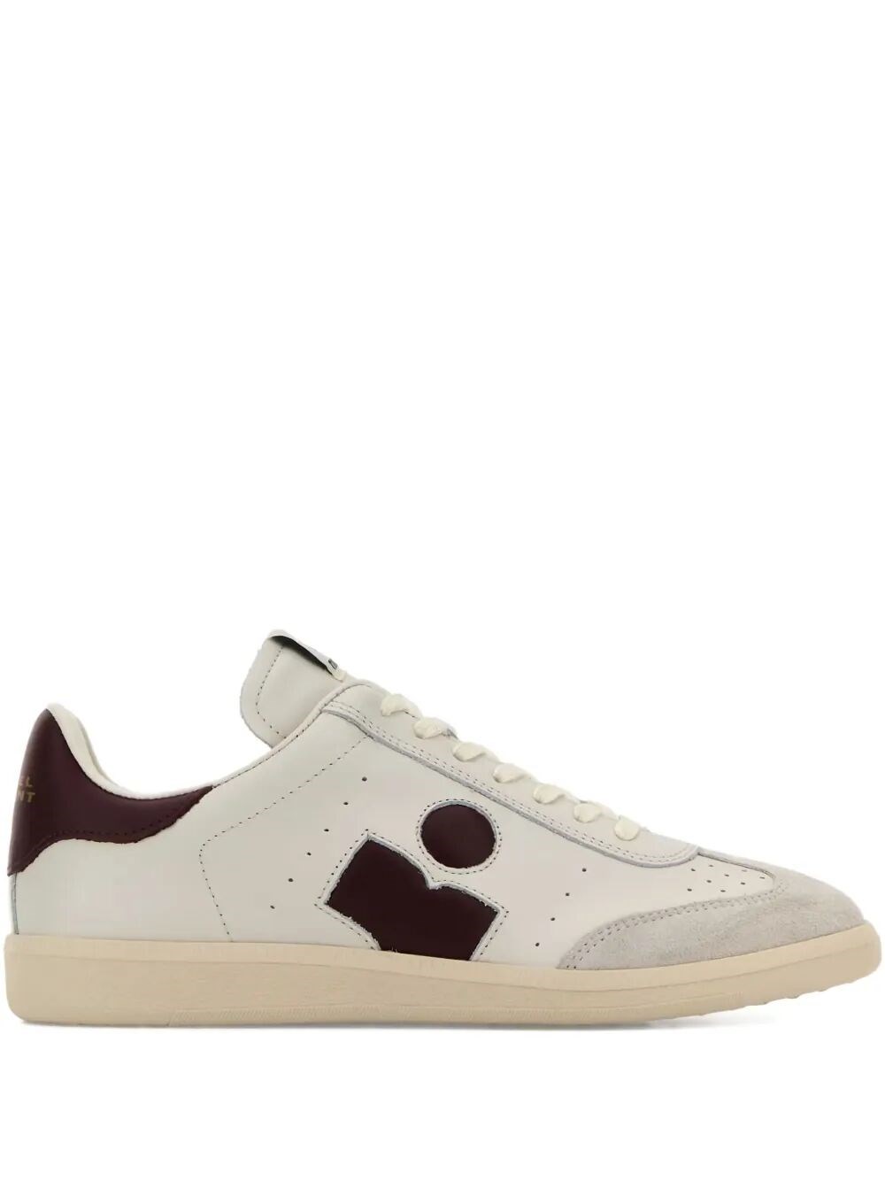 Isabel Marant Bryce Leather Sneakers With Suede Inserts In Nude