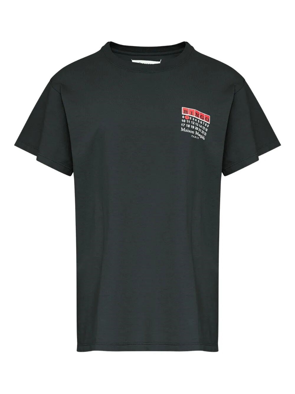 Maison Margiela Bingo-print Cotton T-shirt Clothing In Black