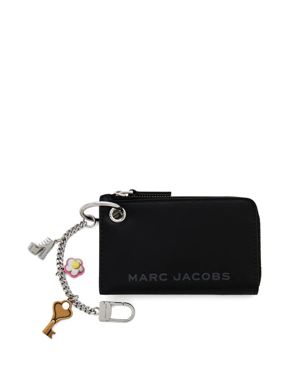 Marc Jacobs The Top Zip Charm Wallet In Black