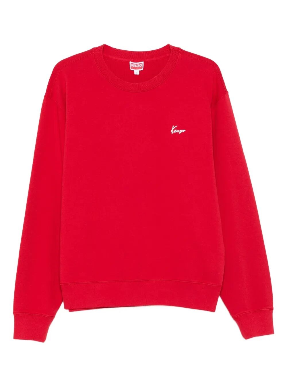 Kenzo Graphic Back Print Crewneck Sweater In Red