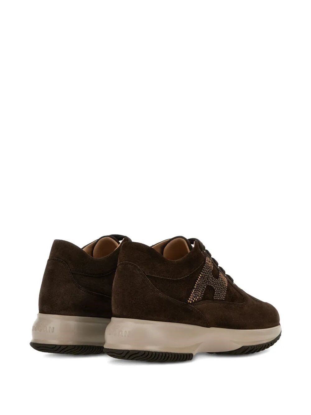 Hogan Interactive suede sneakers with strass available on