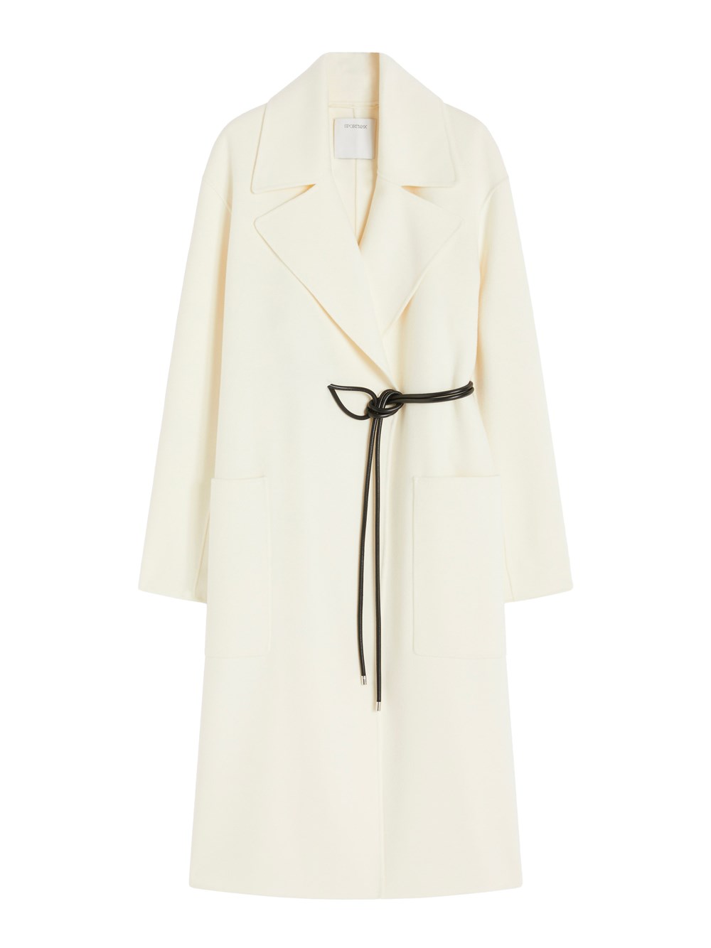 Sportmax Double-faced Robe Coat Clothing In White