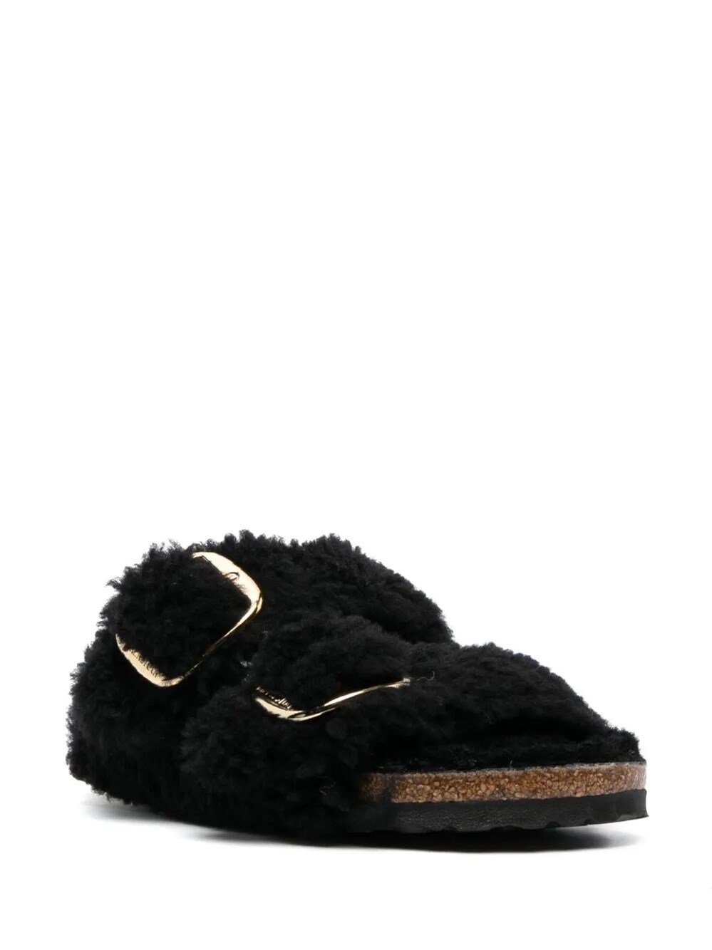 ARIZONA BIG BUCKLE SHEARLING SANDALS