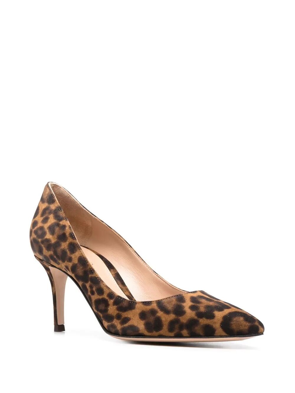 GIANVITO 70 LEOPARD-PRINT SUEDE PUMPS