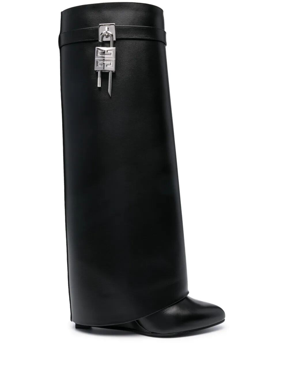Givenchy High-heeled Boots With Structured Silhouette And Decorative Detail In Black