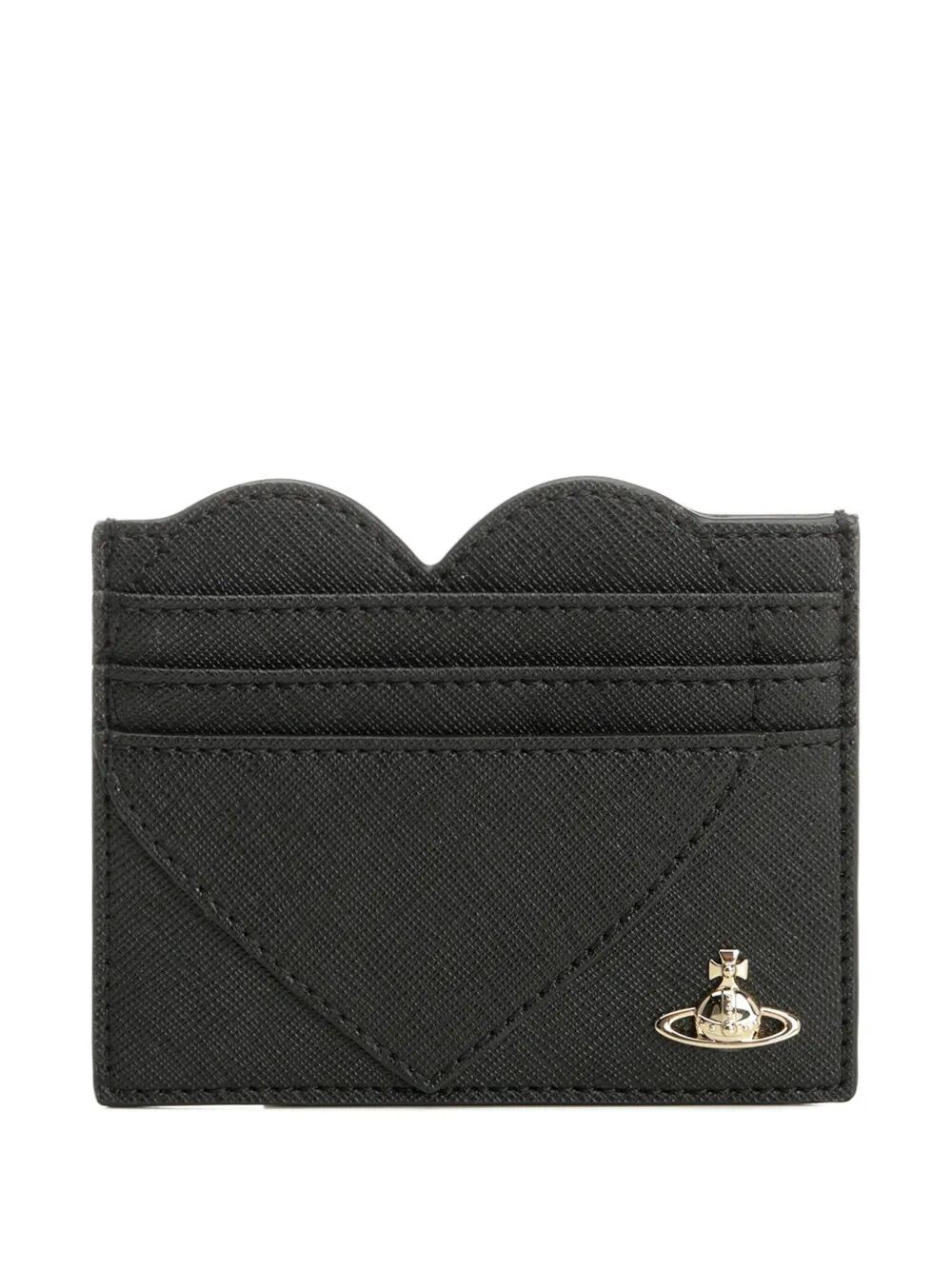 Vivienne Westwood Heart Card Holder In Black