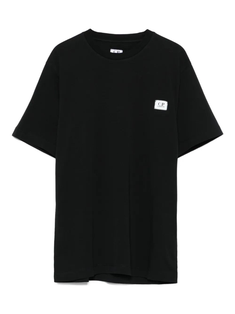 C.p. Company Logo-patch T-shirt In Black