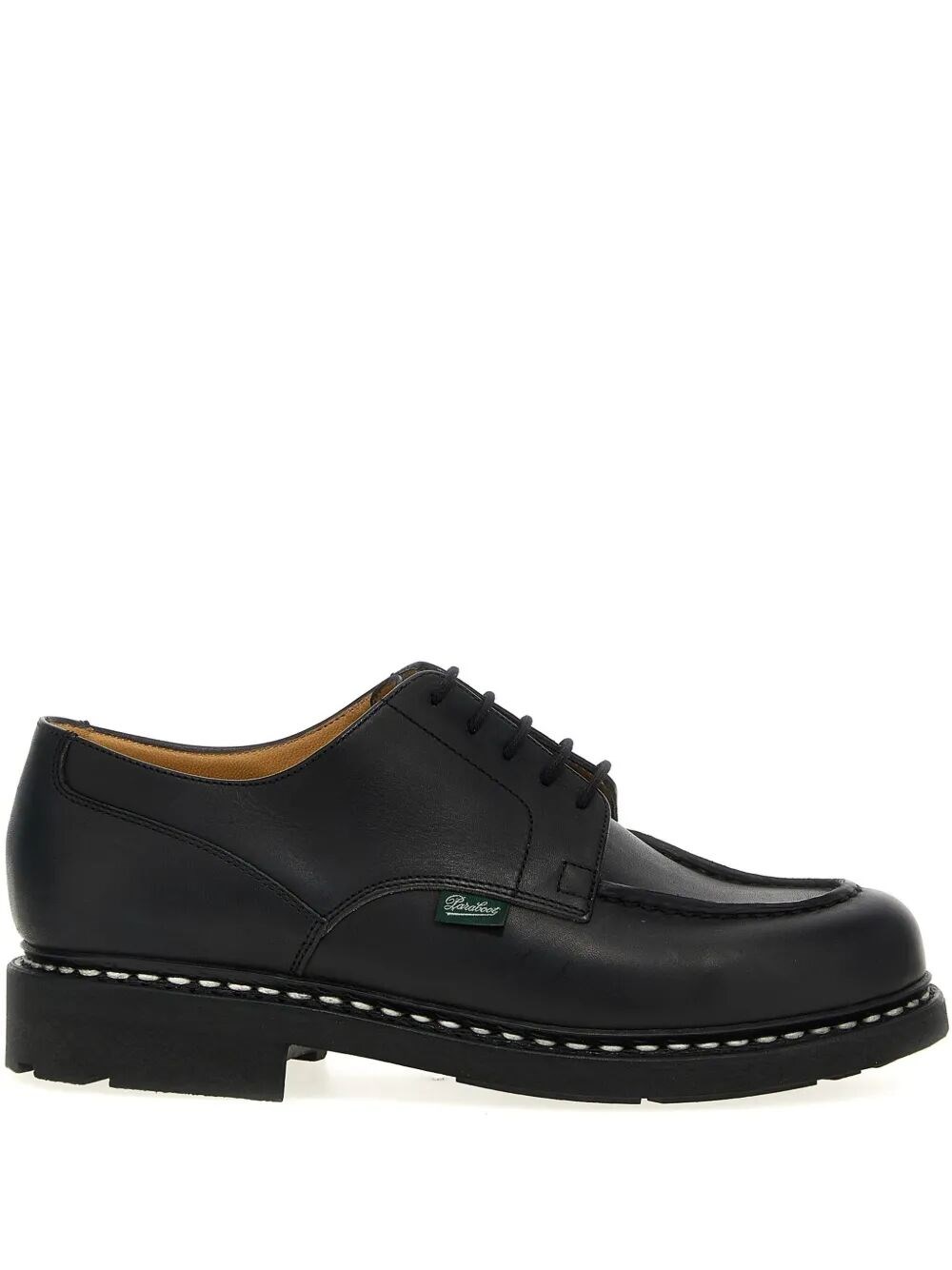 Paraboot Chambord Leather Derby Shoes In Black