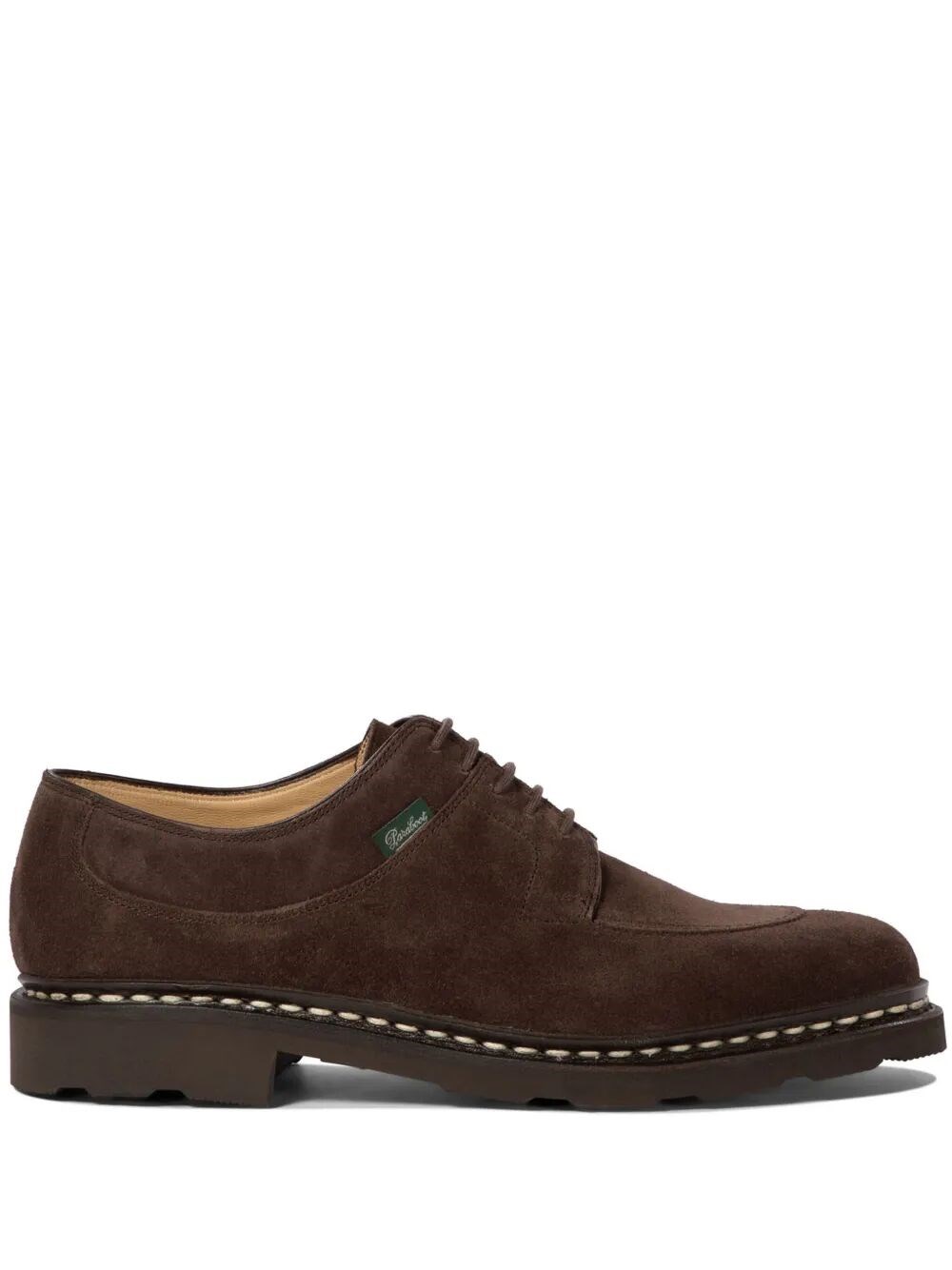Paraboot Avignon Suede Derby Shoes In Brown