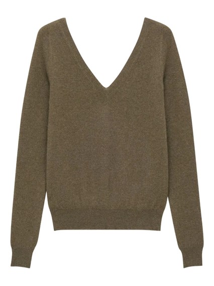 Fendi High neck cashmere midi dress available on Monti