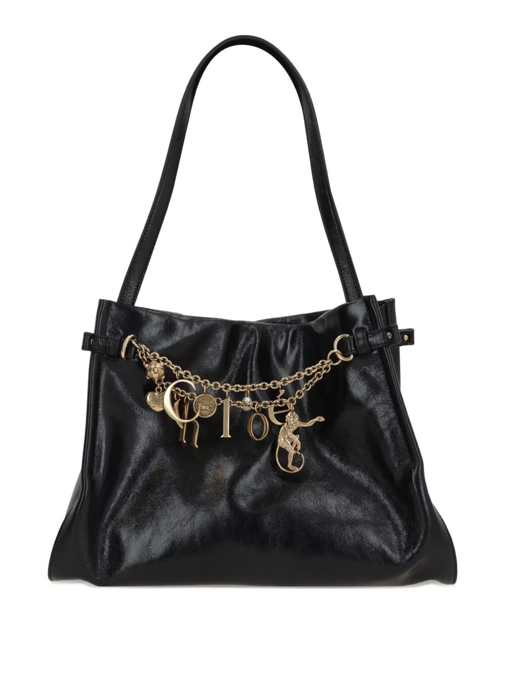 Chloé Charms Shoulder Bag In Black